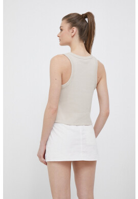 Calvin Klein Jeans Топ дамски в бежово - Pepit.bg