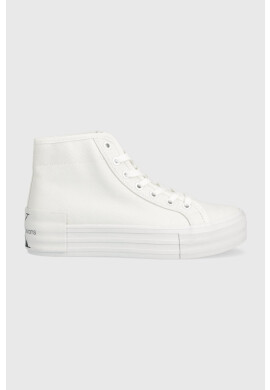 Calvin Klein Jeans Високи кецове VULC FLATFORM BOLD ESSENTIAL в бяло YW0YW01031 - Pepit.bg