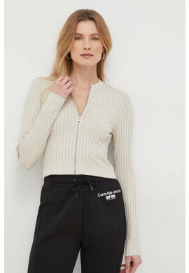 Calvin Klein Jeans Жилетка в бежово - Pepit.bg