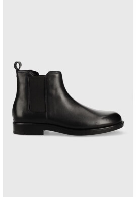 Calvin Klein Кожени боти челси Chelsea Boot в черно - Pepit.bg