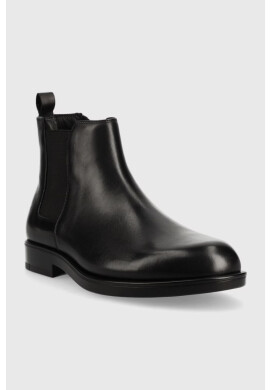 Calvin Klein Кожени боти челси Chelsea Boot в черно - Pepit.bg