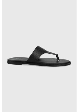 Calvin Klein Кожени джапанки в бяло с платформа - Pepit.bg