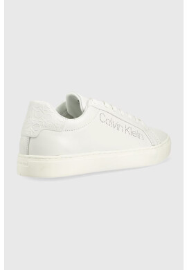Calvin Klein Кожени маратонки в бяло - Pepit.bg