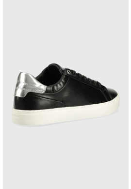 Calvin Klein Кожени маратонки в черно - Pepit.bg