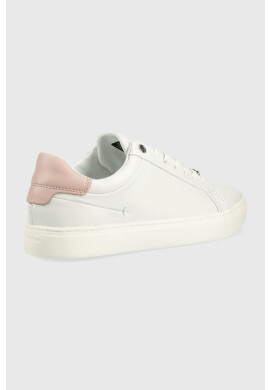 Calvin Klein Кожени маратонки Low Top Lace Up Mono в черно - Pepit.bg