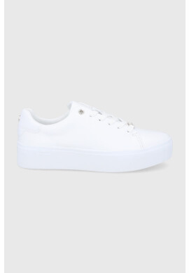 Calvin Klein Кожени обувки в бяло с платформа - Pepit.bg