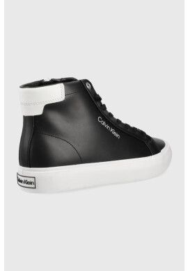 Calvin Klein Кожени обувки в черно - Pepit.bg