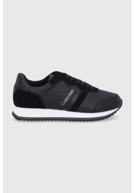 Calvin Klein Кожени обувки в черно - Pepit.bg