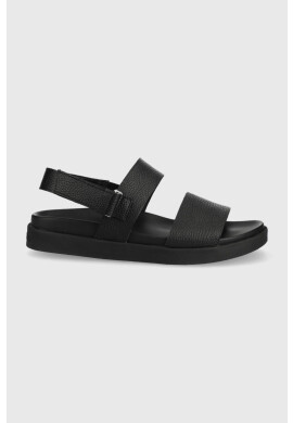 Calvin Klein Кожени сандали мъжко в черно - Pepit.bg