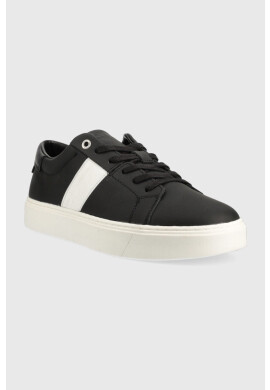 Calvin Klein Маратонки Low Top Lace Up в черно - Pepit.bg