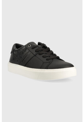 Calvin Klein Маратонки Low Top Lace Up Mono Mix в черно - Pepit.bg