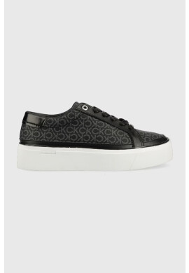 Calvin Klein Маратонки CUPSOLE FLATFORM LACE UP - MONO в черно HW0HW01420 - Pepit.bg