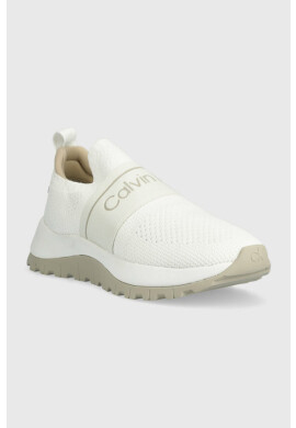Calvin Klein Маратонки KNIT RUNNER SLIP ON в бяло HW0HW01443 - Pepit.bg
