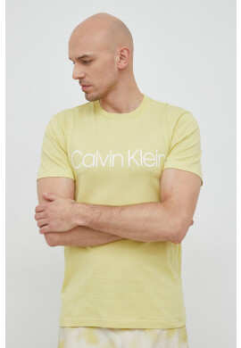 Calvin Klein Памучна тениска в бяло - Pepit.bg
