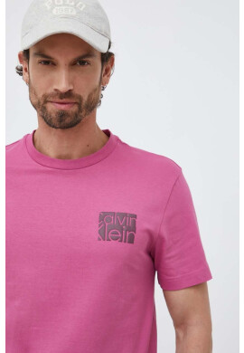 Calvin Klein Памучна тениска в бяло - Pepit.bg