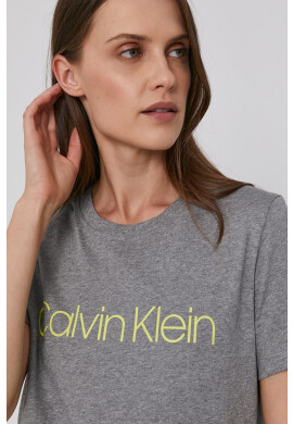 Calvin Klein Памучна тениска в сиво - Pepit.bg