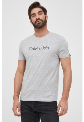 Calvin Klein Памучна тениска в зелено с изчистен дизайн - Pepit.bg