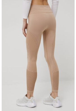 Calvin Klein Performance Клин за трениране Seamless дамски в бежово с десен - Pepit.bg