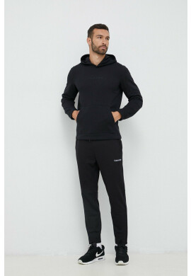Calvin Klein Performance Спортен суичър Essentials в черно с качулка с изчистен дизайн - Pepit.bg
