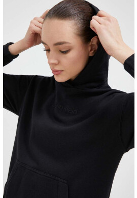 Calvin Klein Performance Спортен суичър Essentials в черно с качулка с изчистен дизайн - Pepit.bg