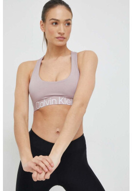 Calvin Klein Performance Спортен сутиен Effect в розово с изчистен дизайн - Pepit.bg