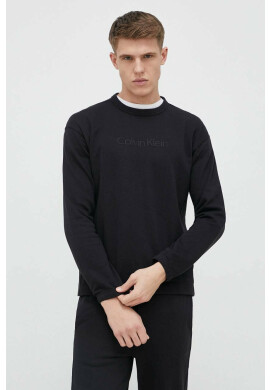 Calvin Klein Performance Суичър за трениране Essentials в черно с принт - Pepit.bg