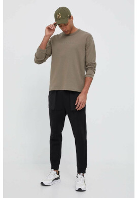 Calvin Klein Performance Суичър за трениране Essentials в кафяво с принт - Pepit.bg