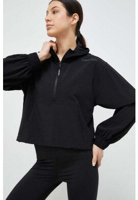 Calvin Klein Performance Суичър за трениране Essentials в черно с качулка с изчистен дизайн - Pepit.bg