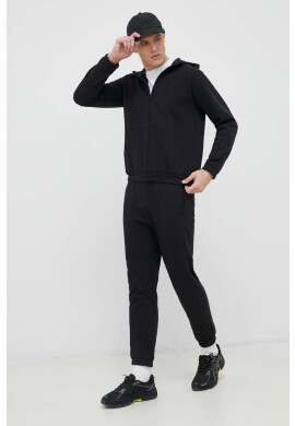Calvin Klein Performance Суичър за трениране Essentials в черен меланж с качулка - Pepit.bg