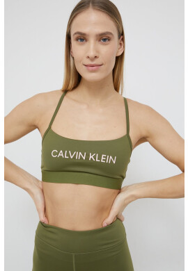 Calvin Klein Performance Сутиен в зелено с изчистен дизайн - Pepit.bg