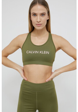 Calvin Klein Performance Сутиен в зелено с изчистен дизайн - Pepit.bg