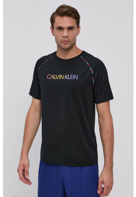 Calvin Klein Performance Тениска мъжка в черно с принт - Pepit.bg