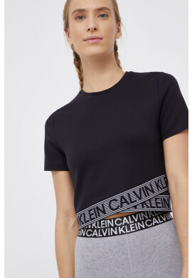 Calvin Klein Performance Тениска в черно с принт - Pepit.bg