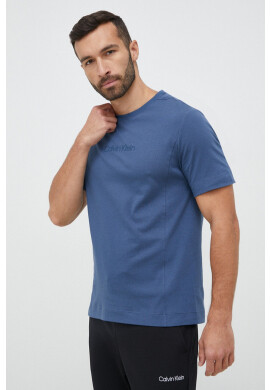 Calvin Klein Performance Тениска в синьо меланж на - Pepit.bg