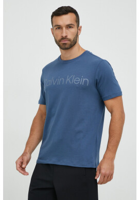 Calvin Klein Performance Тениска в синьо с принт - Pepit.bg