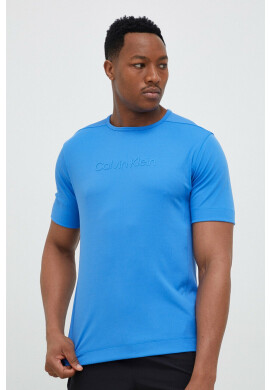 Calvin Klein Performance Тениска за трениране Essentials в синьо с принт - Pepit.bg