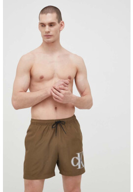 Calvin Klein Плувни шорти в зелено - Pepit.bg