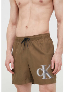 Calvin Klein Плувни шорти в зелено - Pepit.bg