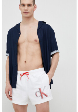 Calvin Klein Плувни шорти в бяло - Pepit.bg