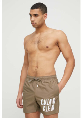 Calvin Klein Плувни шорти в кафяво - Pepit.bg