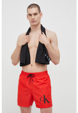 Calvin Klein Плувни шорти в червено - Pepit.bg