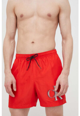 Calvin Klein Плувни шорти в червено - Pepit.bg