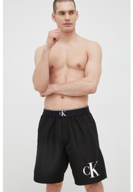 Calvin Klein Плувни шорти в черно - Pepit.bg