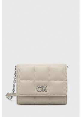 Calvin Klein Портмоне дамски в бежово - Pepit.bg