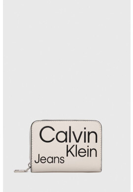 Calvin Klein Портмоне дамски в бежово - Pepit.bg