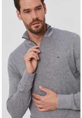 Calvin Klein Пуловер мъжки в сиво - Pepit.bg