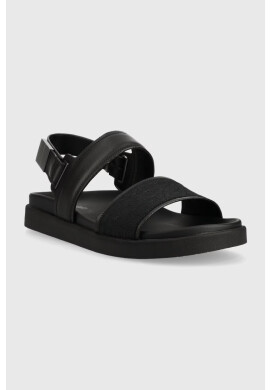 Calvin Klein Сандали BACK STRAP SANDAL MONO JQ в черно HM0HM00970 - Pepit.bg