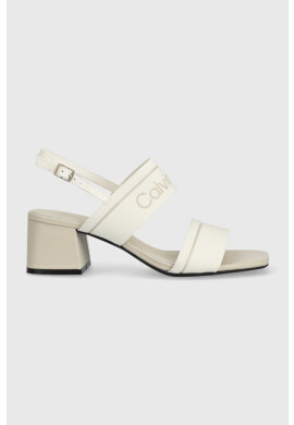 Calvin Klein Сандали SQUARED BLK HL SANDAL 45 HE в бяло HW0HW01635 - Pepit.bg