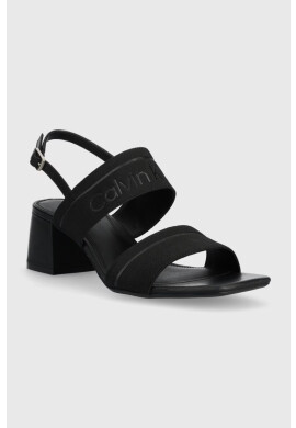 Calvin Klein Сандали SQUARED BLK HL SANDAL 45 HE в черно HW0HW01635 - Pepit.bg