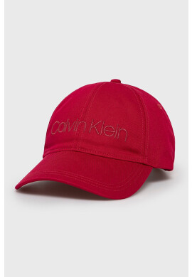 Calvin Klein Шапка с козирка в розово с апликация - Pepit.bg